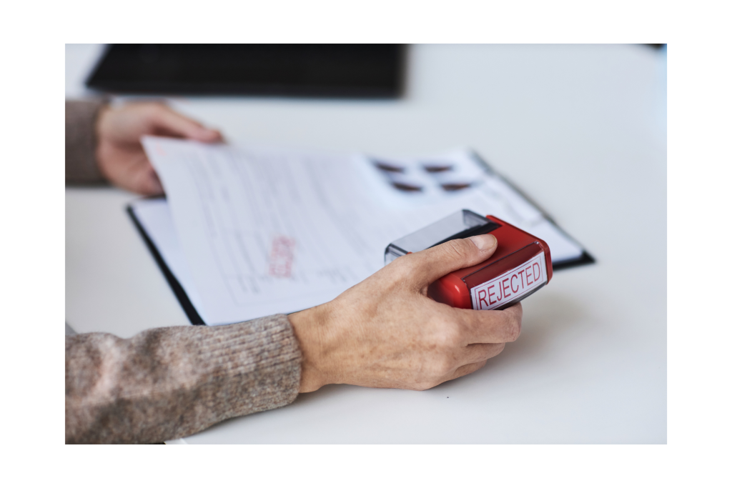 Photo of denied rental application